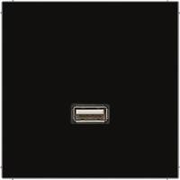 Розетка 1xUSB JUNG LS 990, черный