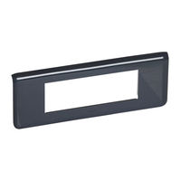 Рамка 6 модулей Legrand MOSAIC, горизонтальная, антрацит