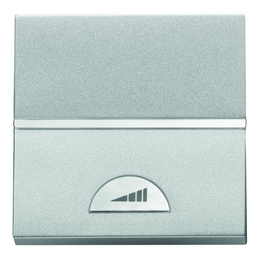 Светорегулятор-переключатель клавишный ABB ZENIT, 500 Вт, серебристый, N2260 PL
