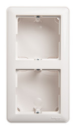 W59 Коробка подъемная с рамкой двойная белый