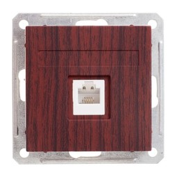 Розетка телефонная RJ11 Schneider Electric W59, дуб мореный, RSI-152T-9-86