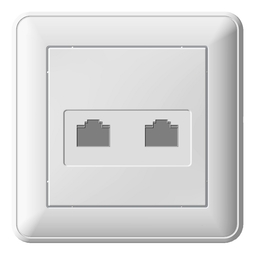 Розетка телефонная RJ11 Schneider Electric W59, слоновая кость, RSI-251TT-28