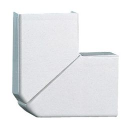 Угол плоский переменный - для мини-плинтуса DLPlus 40x12,5 - белый