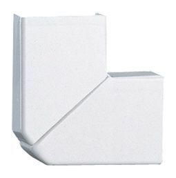 Угол плоский переменный - для мини-плинтуса DLPlus 40x16 - белый