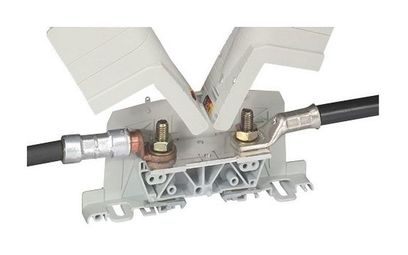 Проходная клемма с винтовым зажимом Legrand Viking 3 150 мм², серый, 039014