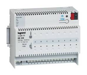 KNX. Интерфейс сухих контактов 8-канальный.DIN 6 модулей.