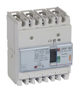 Силовой автомат Legrand DPX³ 160А, термомагнитный, 25кА, 4P, 100А, 420055