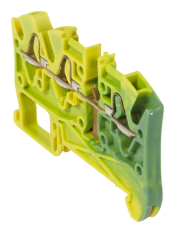 Пружинная клемма для заземления Legrand Viking 3 4 мм², желто-зеленый, 037210