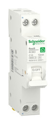 Дифавтомат Schneider Electric Resi9 1P+N 10А ( C ) 6 кА, 10 мА ( A ), R9D81610