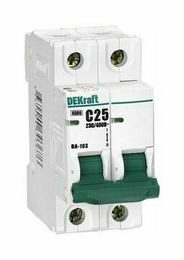 Автоматический выключатель DEKraft ВА-103 2P 16А (C) 4.5кА