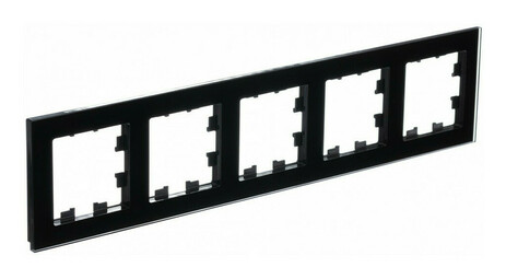 Рамка 5 постов Systeme Electric ATLASDESIGN NATURE, черный, ATN321005