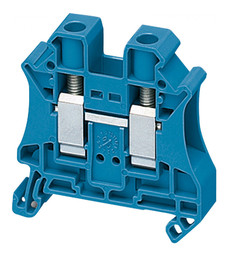 Клеммник винтовой проходной Schneider Electric Linergy TR 10 мм², синий, NSYTRV102BL