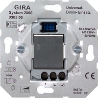 Механизм клавишного светорегулятора-переключателя Gira Коллекции GIRA, 420 Вт
