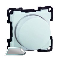 Светорегулятор-переключатель поворотный PEHA by Honeywell COMPACTA, 100 Вт, серый