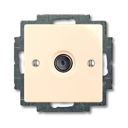 Розетка TV ABB BASIC55, скрытый монтаж, слоновая кость