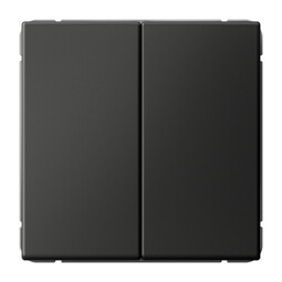 Переключатель 2-клавишный Systeme Electric ARTGALLERY, скрытый монтаж, базальт, GAL001465