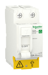 УЗО Schneider Electric Resi9 2P 63А, 300 мА ( A S ), R9R65263