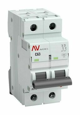 Выключатель автоматический AV-10 2P 10A (C) 10kA EKF AVERES