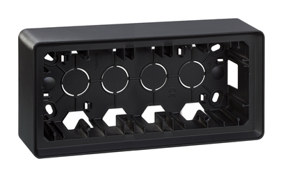 Коробка наружной установки на  3 поста, графит , SIMON 82 Detail