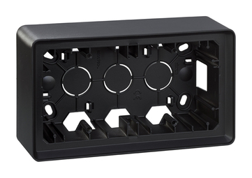 Коробка наружной установки на  2 поста, графит , SIMON 82 Detail