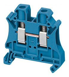 Клеммник винтовой проходной Schneider Electric Linergy TR 6 мм², синий, NSYTRV62BL