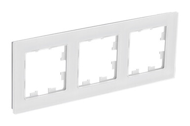 Рамка 3 поста Systeme Electric ATLASDESIGN NATURE, белый, ATN360103