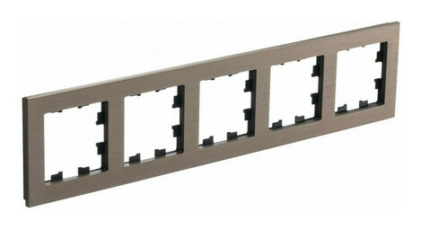 Рамка 5 постов Systeme Electric ATLASDESIGN NATURE, латунь, ATN312205