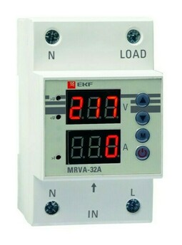 Реле напряжения и тока с дисплеем MRVA 63A EKF PROxima