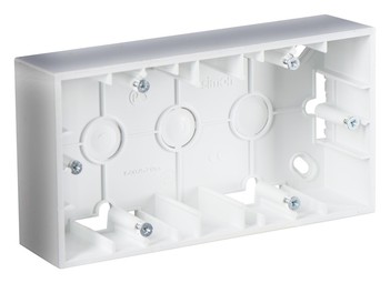 Simon15 Коробка для наружного монтажа 2-ная, алюминий